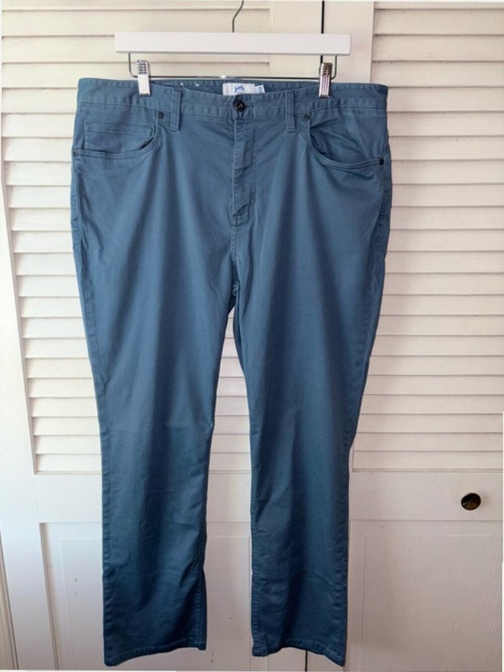 Southern Tide Sullivan Pants Blue Stretch Chino Straight Leg 38x30 - Picture 2 of 6